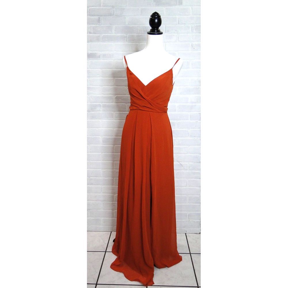 Azazie Nina Bridesmaid/Prom Dress - Paprika -‎ Size A4 - Chiffon New With tags